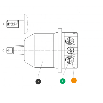 Rexroth A10FE A10FE10 A10FE14 A10FE16 A10FE18 A10FE23 A10FE28 A10FE45 serie Motor hidráulico de pistón axial A10FE10 / 52L-VCH16N002